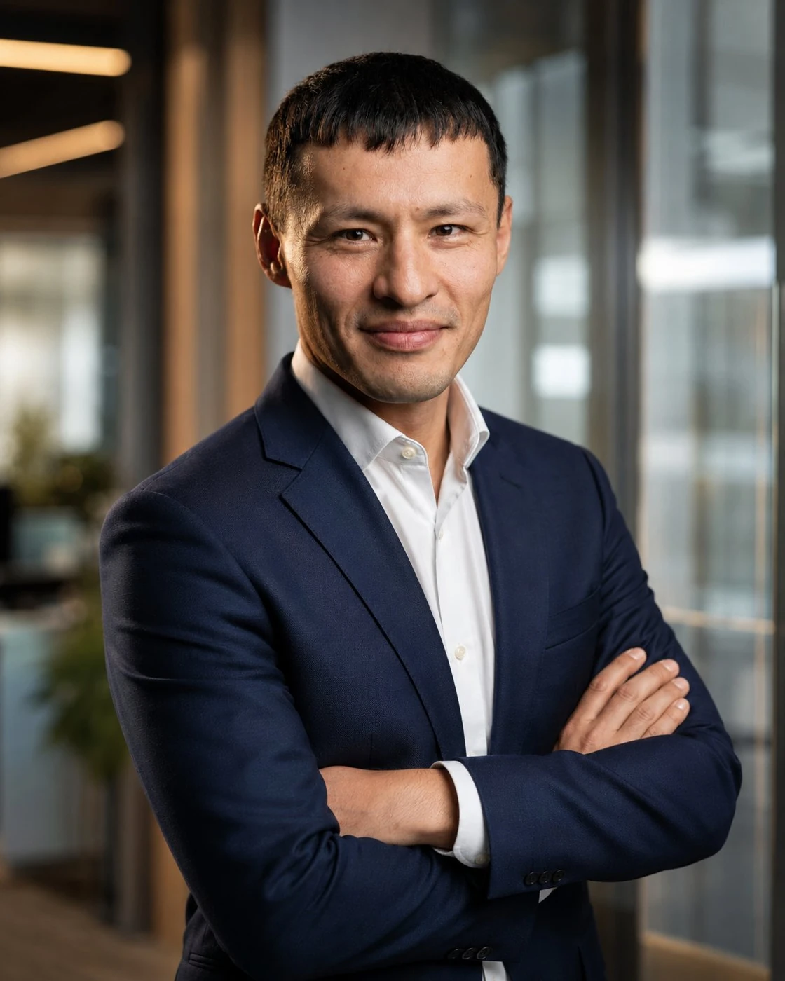 Atash Jamalluddin in a professional office setting